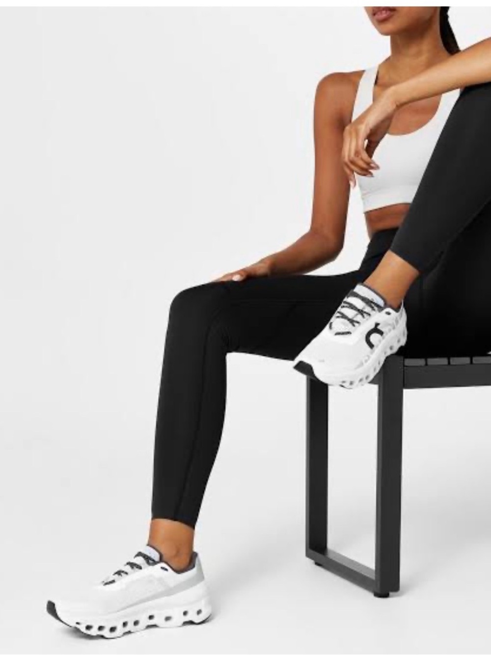 On Cloudmonster Women’s Running Shoes - White/Black Size 9 US